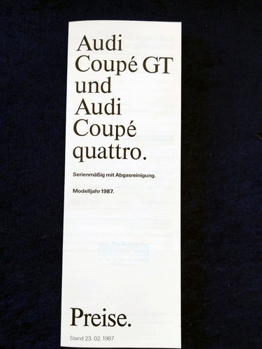 Audi coupe quattro - coupe,