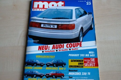 Mot 1988 audi coupe - 23/1988,